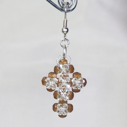 Hook pierces - Silver brass - Earrings Proserpine - Hook pierces - Silver brass - Laiton argenté